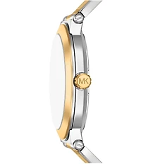 Michael Kors Men's Billie Three-Hand Gold-Tone Stainless Steel Bracelet Watch