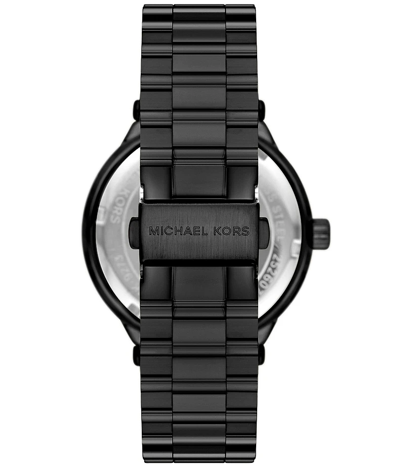 Michael Kors Men's Billie Three-Hand Gold-Tone Stainless Steel Bracelet Watch