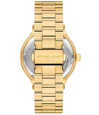 Michael Kors Men's Billie Three-Hand Gold-Tone Stainless Steel Bracelet Watch
