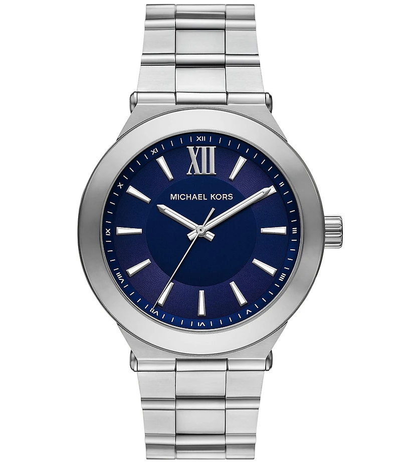 Michael Kors Men's Billie Three-Hand Gold-Tone Stainless Steel Bracelet Watch