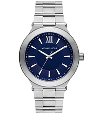 Michael Kors Men's Billie Three-Hand Gold-Tone Stainless Steel Bracelet Watch