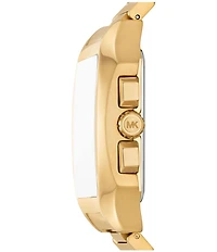 Michael Kors Men's Hayes Quartz Chronograph Gold-Tone Stainless Steel Bracelet Watch