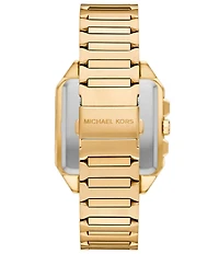 Michael Kors Men's Hayes Quartz Chronograph Gold-Tone Stainless Steel Bracelet Watch