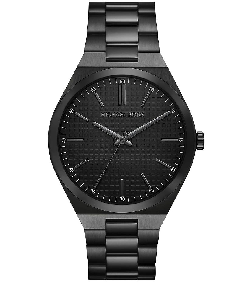 Michael Kors Men's Lennox Quartz Three Hand Stainless Steel Bracelet Watch