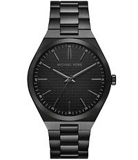 Michael Kors Men's Lennox Quartz Three Hand Stainless Steel Bracelet Watch