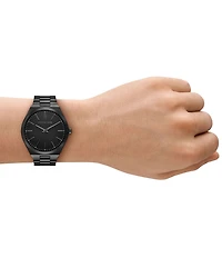 Michael Kors Men's Lennox Quartz Three Hand Stainless Steel Bracelet Watch