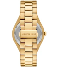 Michael Kors Men's Lennox Quartz Three Hand Stainless Steel Bracelet Watch