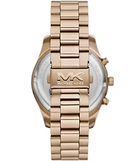 Michael Kors Men's Lexington Chronograph Beige Gold-Tone Stainless Steel Bracelet Watch