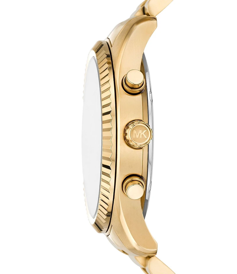 Michael Kors Men's Lexington Chronograph Gold-Tone Stainless Steel Bracelet Watch