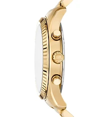 Michael Kors Men's Lexington Chronograph Gold-Tone Stainless Steel Bracelet Watch