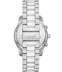 Michael Kors Men's Green Dial Lexington Chronograph Stainless Steel Bracelet Watch
