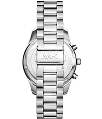 Michael Kors Men's Lexington Chronograph Stainless Steel Bracelet Watch and Card Case Gift Set