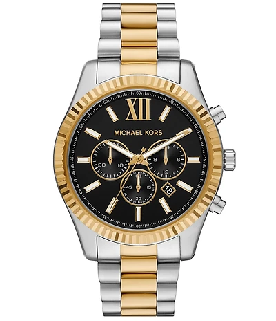 Michael Kors Men's Lexington Chronograph Two-Tone Stainless Bracelet Watch