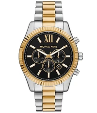 Michael Kors Men's Lexington Chronograph Two-Tone Stainless Bracelet Watch