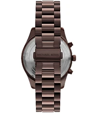 Michael Kors Men's Lexington Quartz Chronograph Brown Stainless Steel Bracelet Watch