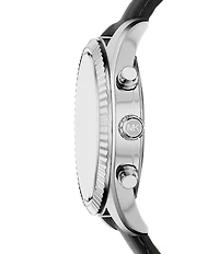 Michael Kors Men's Lexington Quartz Chronograph Leather Strap Watch