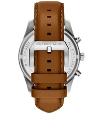 Michael Kors Men's Lexington Quartz Chronograph Leather Strap Watch