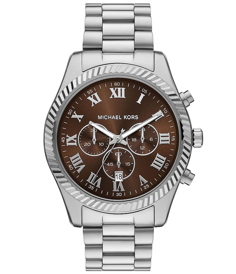 Michael Kors Men's Lexington Quartz Chronograph Stainless Steel Bracelet Watch