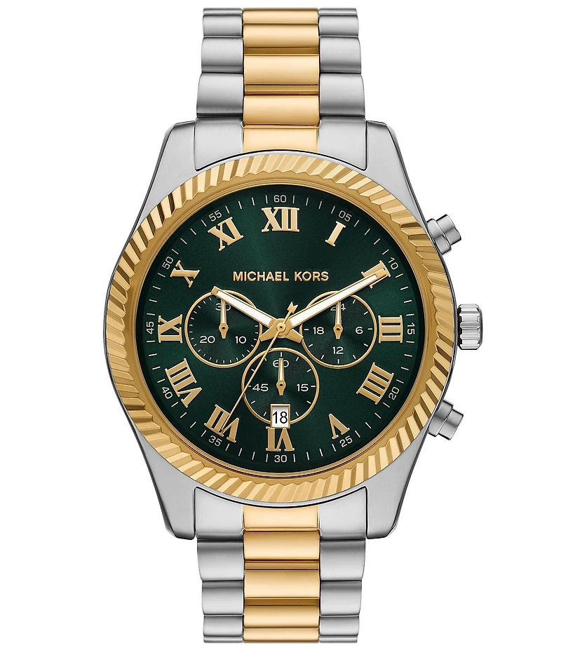 Michael Kors Men's Lexington Quartz Chronograph Stainless Steel Bracelet Watch