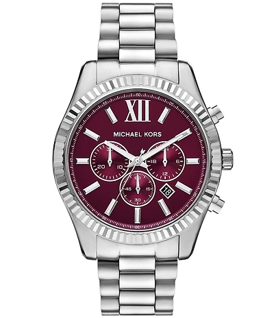Michael Kors Men's Lexington Quartz Chronograph Stainless Steel Bracelet Watch
