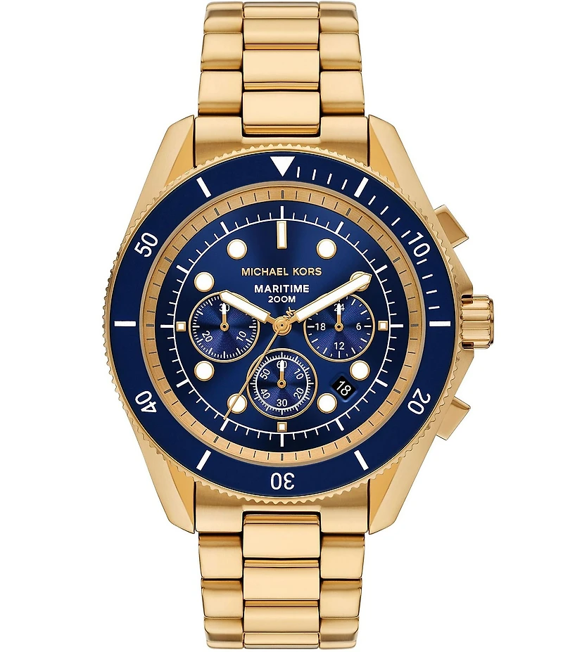 Michael Kors Men's Maritime Chronograph Stainless Steel Bracelet Watch