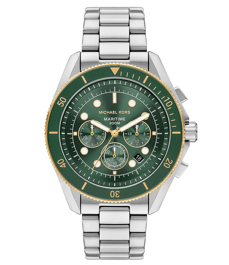 Michael Kors Men's Maritime Chronograph Stainless Steel Bracelet Watch