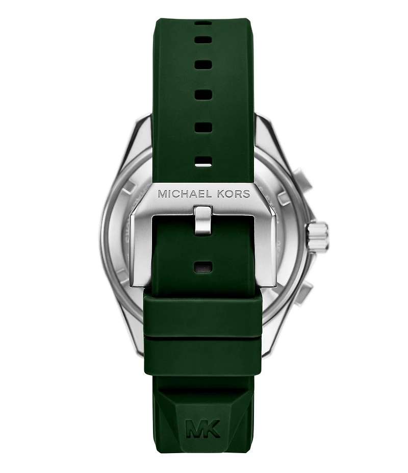 Michael Kors Men's Maritime Chronograph Green Silicone Strap Watch
