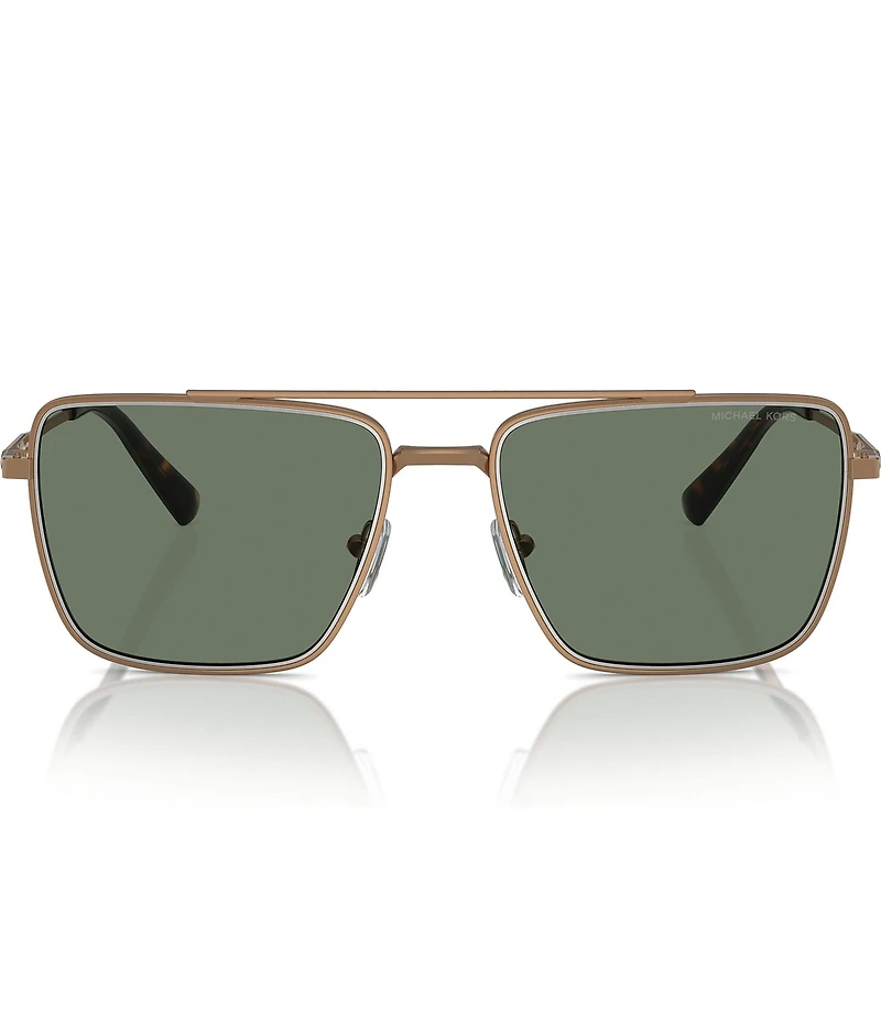 Michael Kors Men's MK1154 58mm Square Aviator Sunglasses