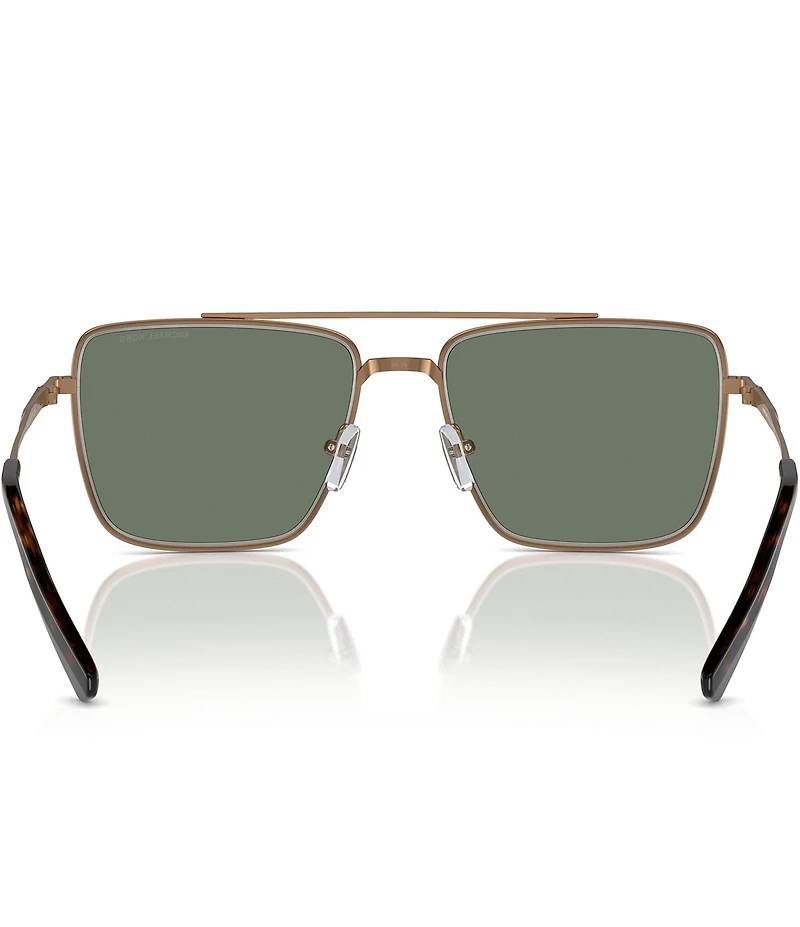 Michael Kors Men's MK1154 58mm Square Aviator Sunglasses
