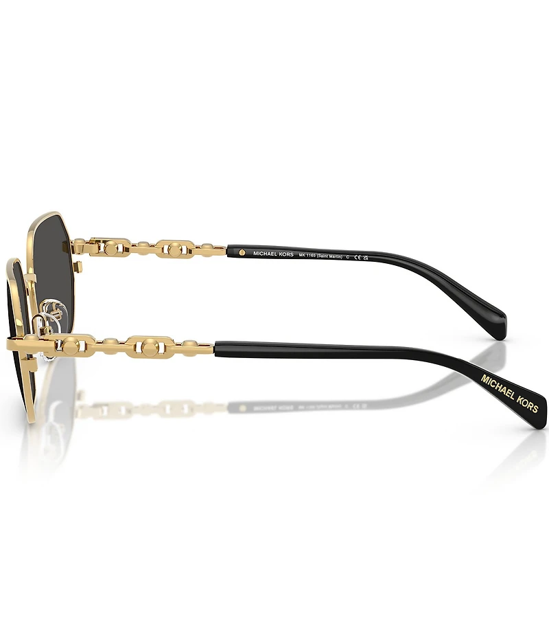 Michael Kors Men's MK1165 Saint Martin 57mm Rectangle Sunglasses