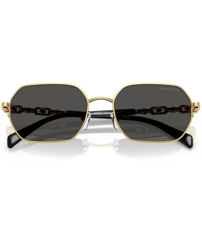 Michael Kors Men's MK1165 Saint Martin 57mm Rectangle Sunglasses