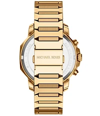 Michael Kors Men's Prescott Quartz Chronograph Gold Tone Stainless Steel Bracelet Watch
