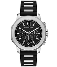 Michael Kors Men's Prescott Quartz Chronograph Silicone Strap Watch