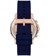 Michael Kors Men's Prescott Quartz Chronograph Silicone Strap Watch