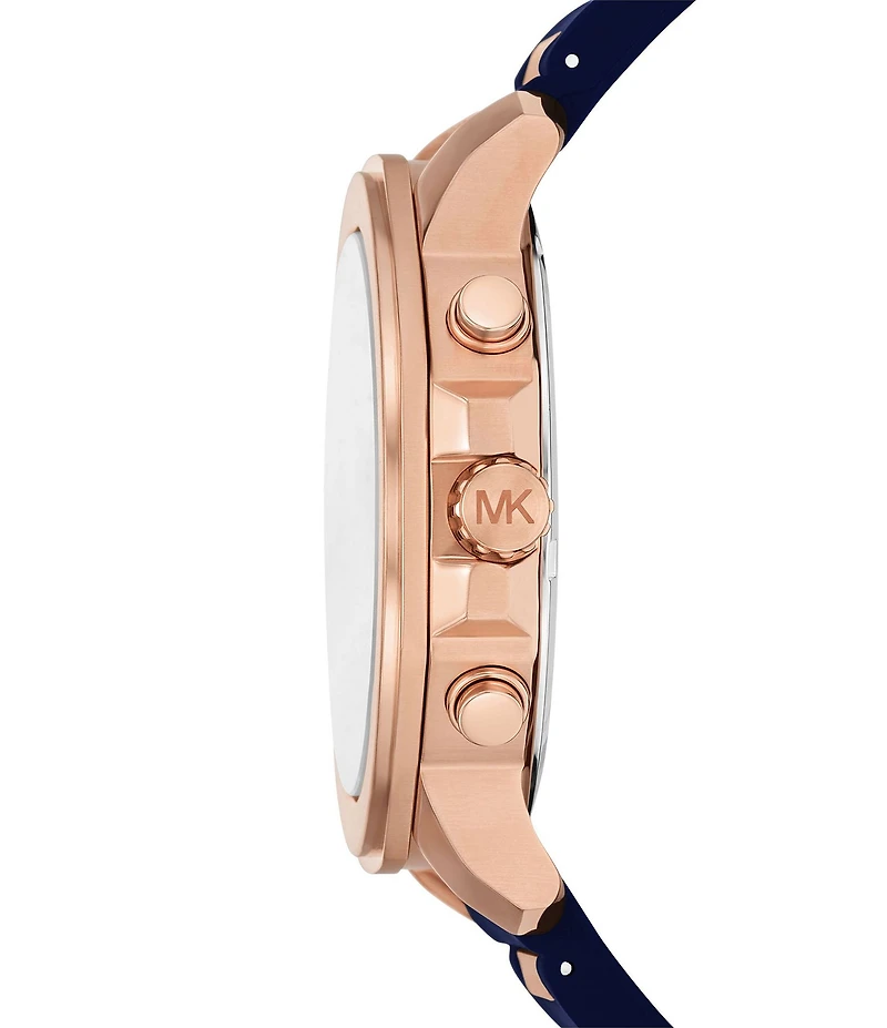 Michael Kors Men's Prescott Quartz Chronograph Silicone Strap Watch