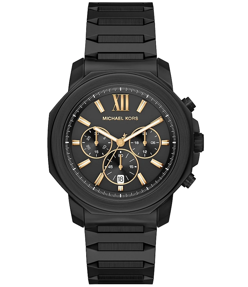 Michael Kors Men's Prescott Quartz Chronograph Stainless Steel Bracelet Watch