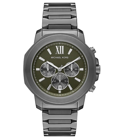 Michael Kors Men's Prescott Quartz Chronograph Stainless Steel Bracelet Watch