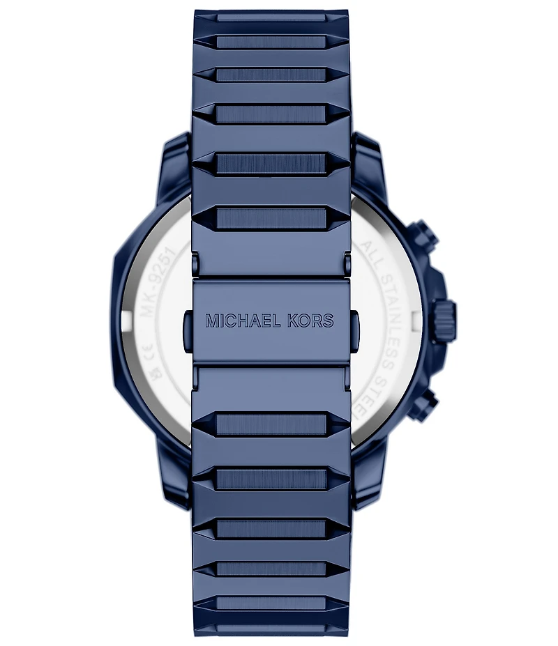 Michael Kors Men's Prescott Quartz Chronograph Stainless Steel Bracelet Watch