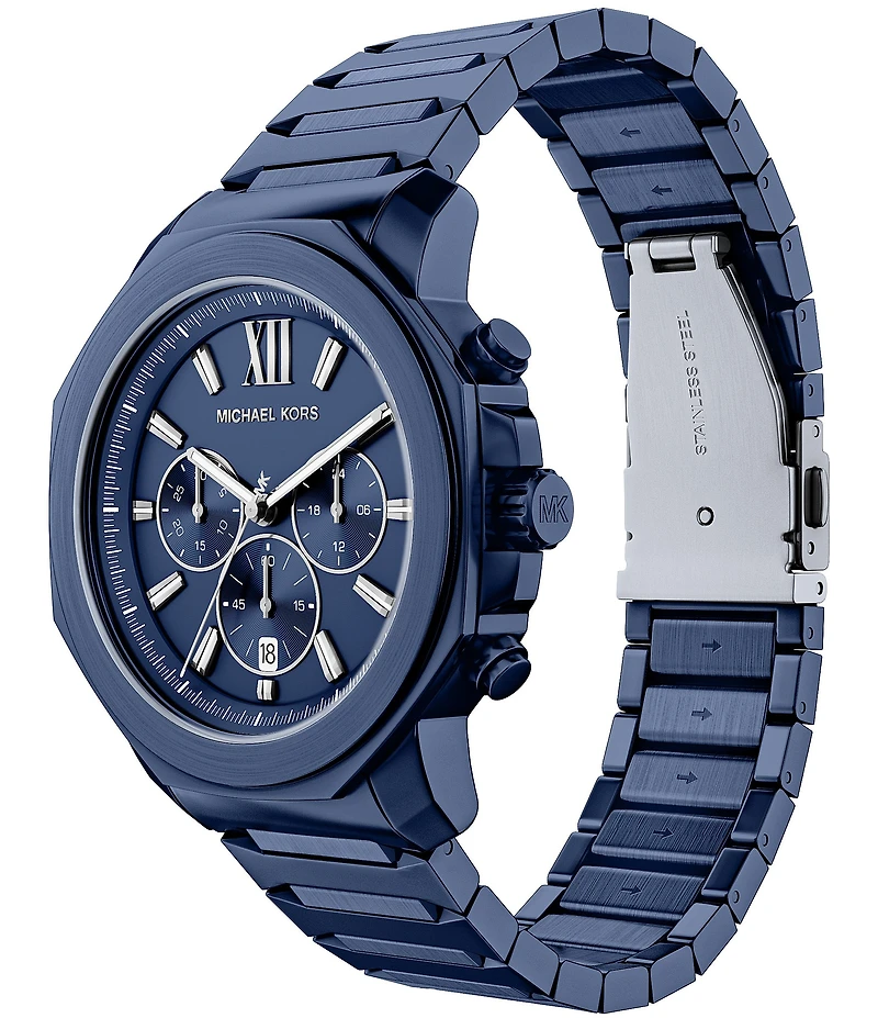 Michael Kors Men's Prescott Quartz Chronograph Stainless Steel Bracelet Watch