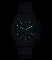 Michael Kors Men's Prescott Quartz Chronograph Stainless Steel Bracelet Watch