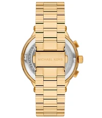 Michael Kors Men's Quartz Chronograph Gold-Tone Stainless Steel Watch and Bracelet Set