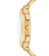 Michael Kors Men's Quartz Chronograph Gold-Tone Stainless Steel Watch and Bracelet Set
