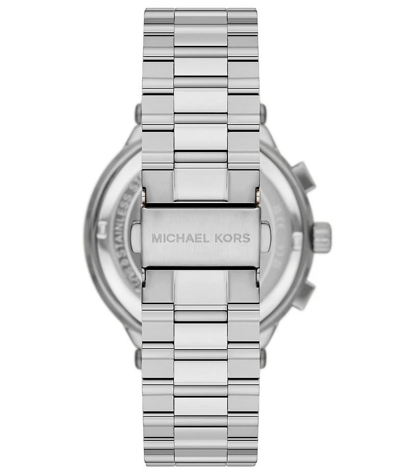Michael Kors Men's Quartz Chronograph Stainless Steel Watch and Bracelet Set