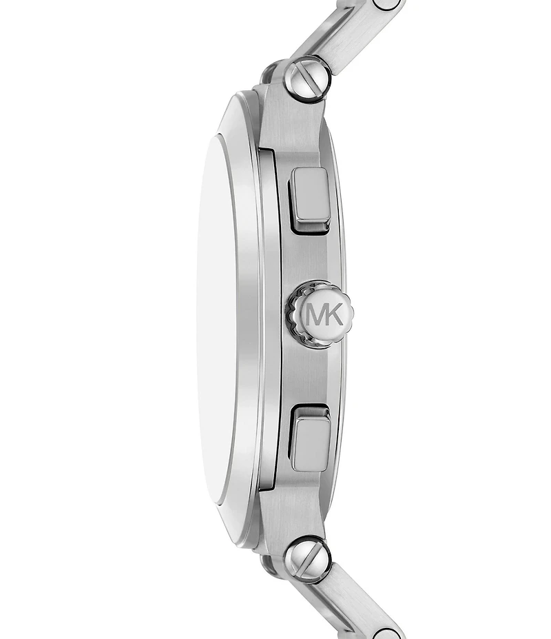 Michael Kors Men's Quartz Chronograph Stainless Steel Watch and Bracelet Set