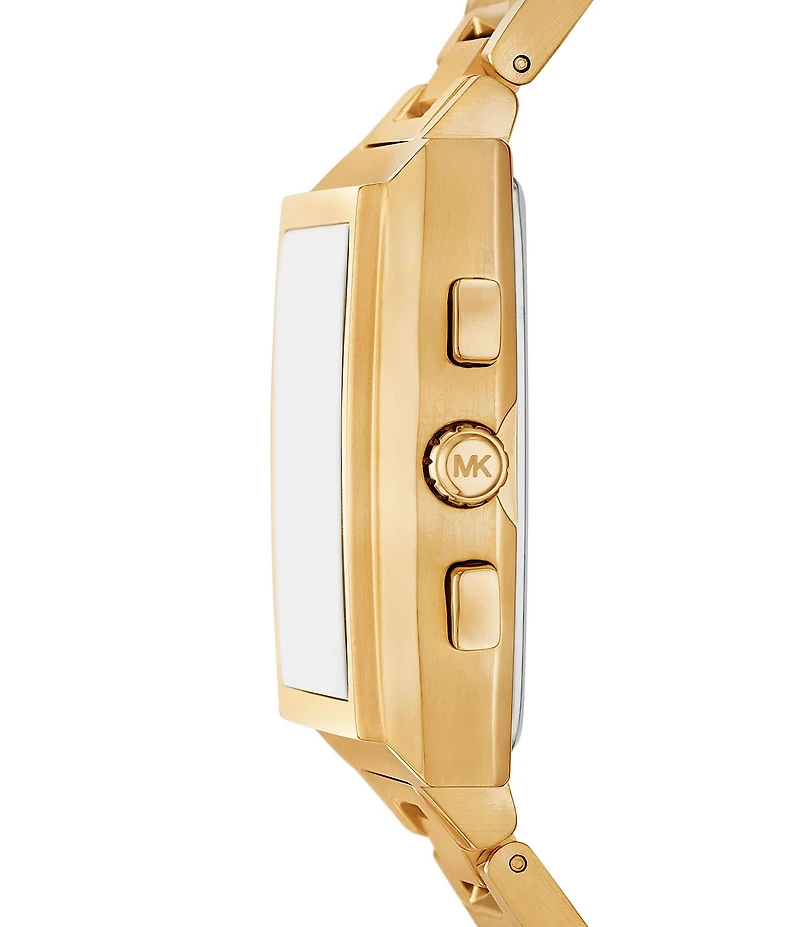 Michael Kors Men's Rhys Quartz Chronograph Gold Tone Stainless Steel Bracelet Watch