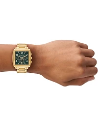 Michael Kors Men's Rhys Quartz Chronograph Gold Tone Stainless Steel Bracelet Watch