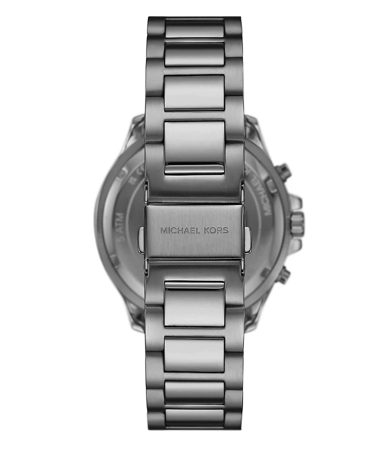 Michael Kors Men's Sage Quartz Chronograph Gunmetal Stainless Steel Bracelet Watch