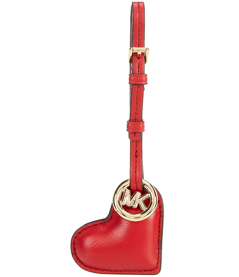 Michael Kors Metal Puffy Leather Heart Charm