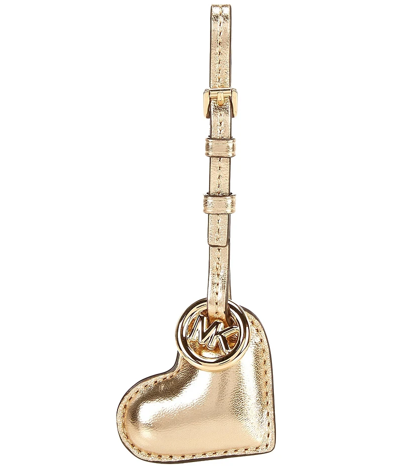 Michael Kors Metal Puffy Leather Heart Charm