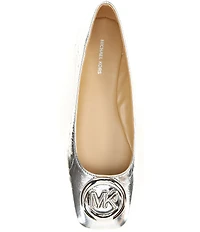 Michael Kors Milan Flex Leather Logo Ornament Ballet Flats